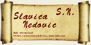 Slavica Nedović vizit kartica